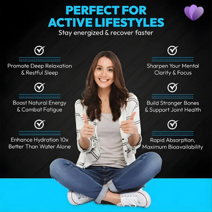 Liquid trace mineral supplement for fatigue energy boost and hydration support