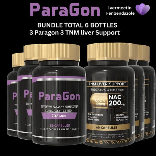  Paragon Parasite Cleanse Bundle 3 full body detox gut liver support supplement