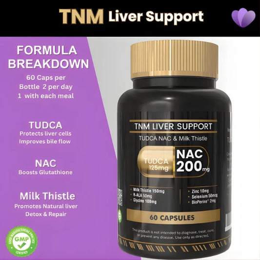 TNM Liver Support supplement with TUDCA, NAC, and Milk Thistle