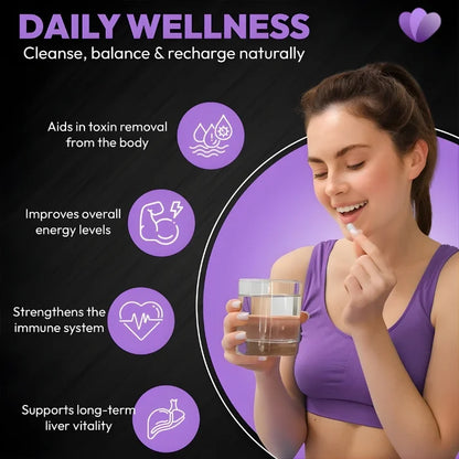 Woman taking Paragon Cleanse supplement as part of a daily wellness and digestive support routine